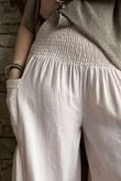 Basso Shirring Sailor Palazzo Pant Seashell